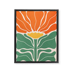 Modern Boho Art Nouveau Floral 1.1 Framed Canvas Print Gallery Image 6