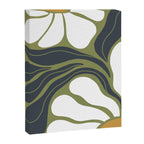 Modern Boho Art Nouveau Floral 3.3 ochre green grey Canvas Print Gallery Image 6