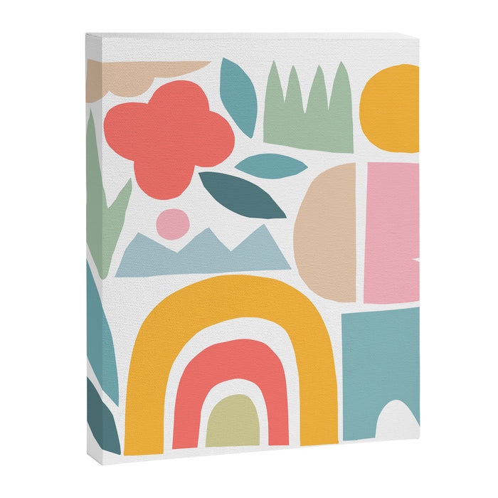 Playful Nature and Rainbow Collage Nº4 Canvas Print Gallery Image 1
