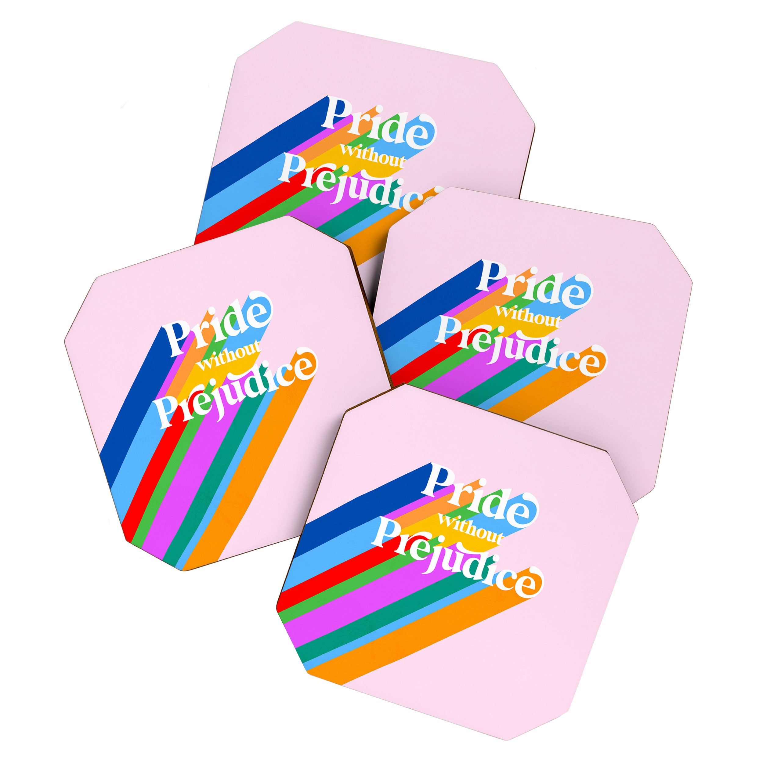 Pride without Prejudice - Rainbow Shadows Coaster Gallery Image 1