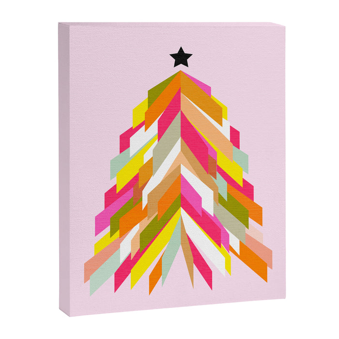 Rainbow Christmas Tree Canvas Print Gallery Image 1