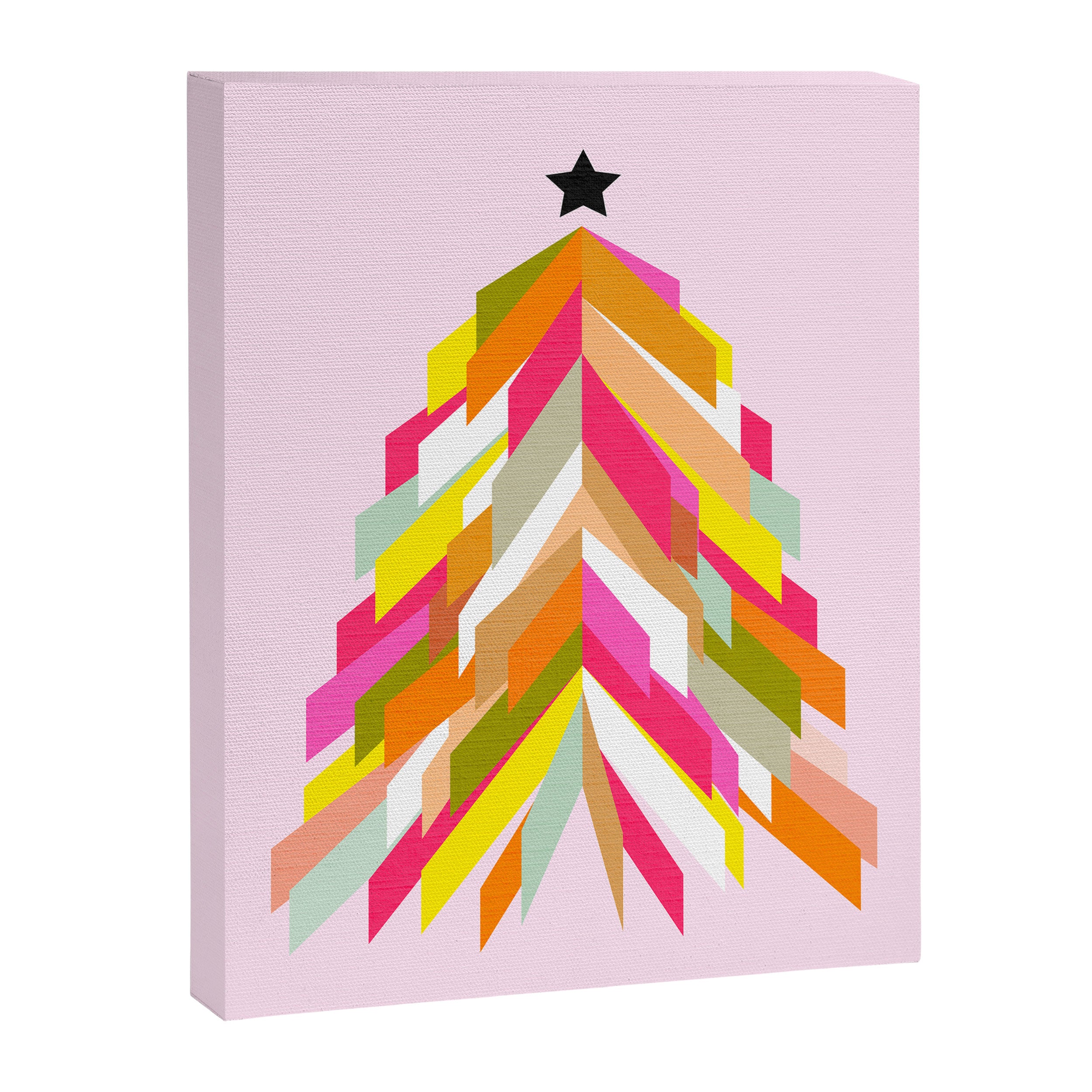 Rainbow Christmas Tree Canvas Print Gallery Image 6