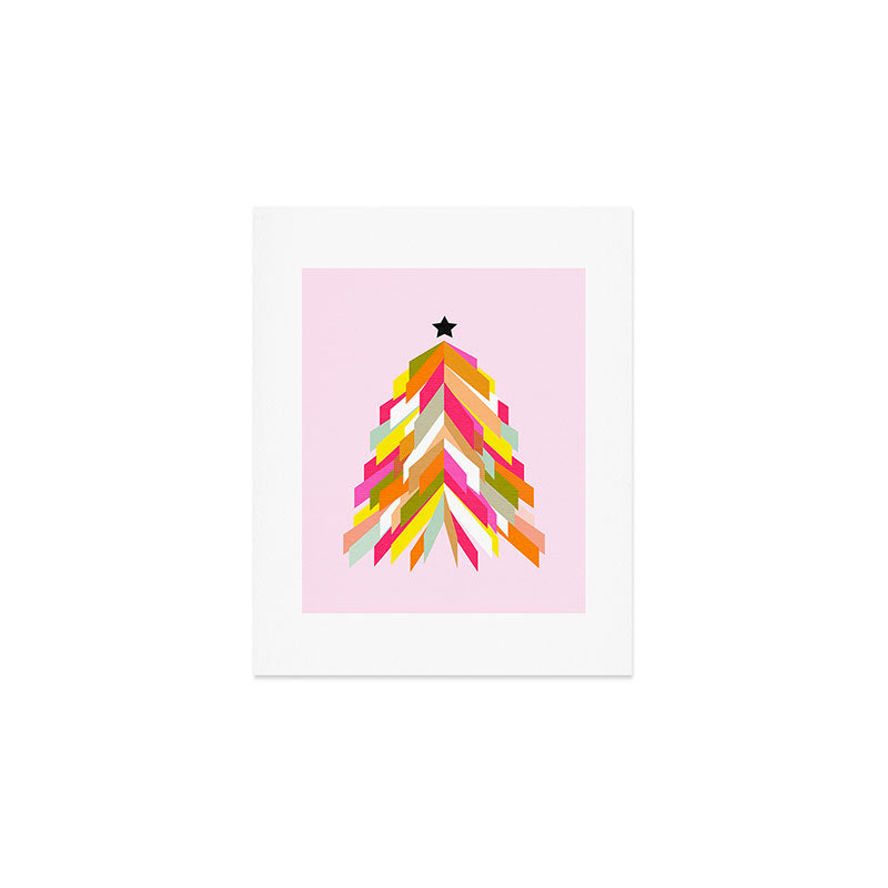 Rainbow Christmas Tree Art Print Gallery Image 1
