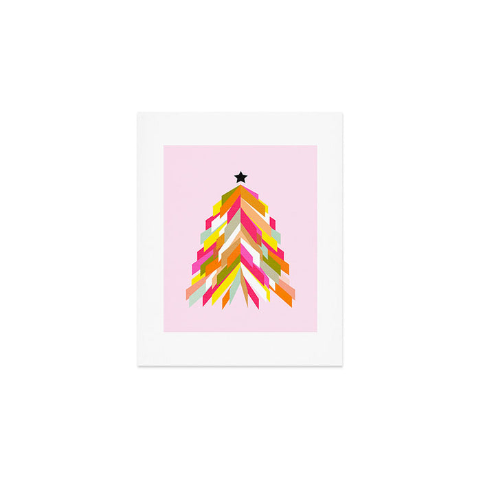 Rainbow Christmas Tree Art Print Gallery Image 1