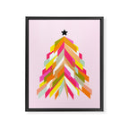 Rainbow Christmas Tree Framed Canvas Print Gallery Image 6