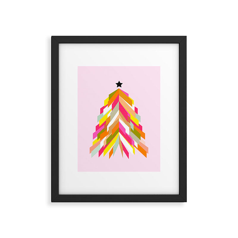 Rainbow Christmas Tree Framed Art Print Gallery Image 5