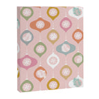 Retro Christmas Baubles Pattern on Pastel Pink Canvas Print Gallery Image 6