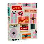 Retro Christmas Gift pattern with Season's Greetings Canvas Print Gallery Image 6