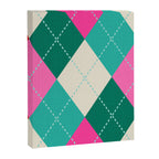 Retro Christmas Knitted Argyle Jumper 1. Canvas Print Gallery Image 8