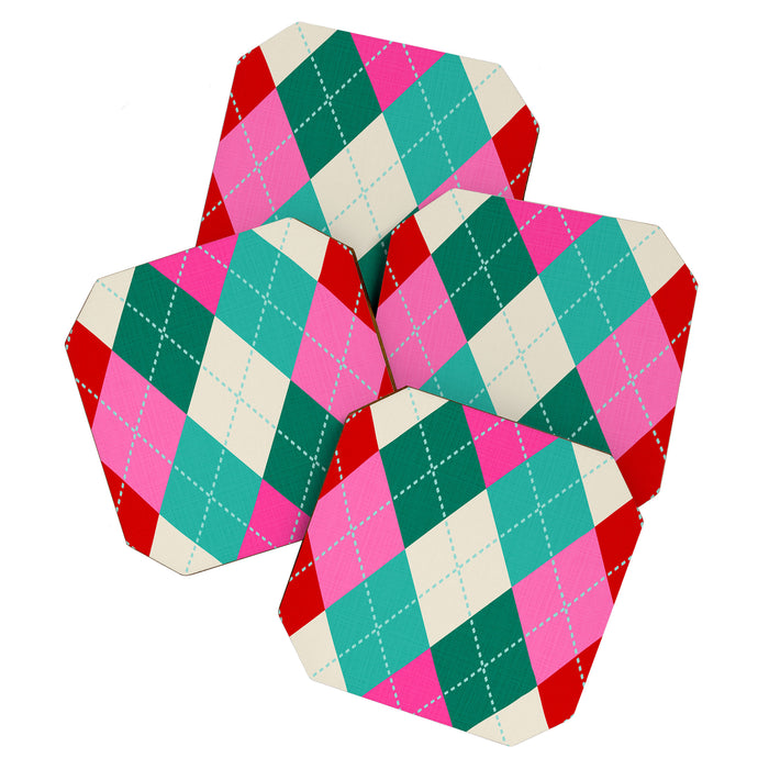 Retro Christmas Knitted Argyle Jumper 1. Coaster Gallery Image 1