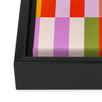 Retro Colourful Bauhaus Pattern Framed Canvas Print Gallery Image 3