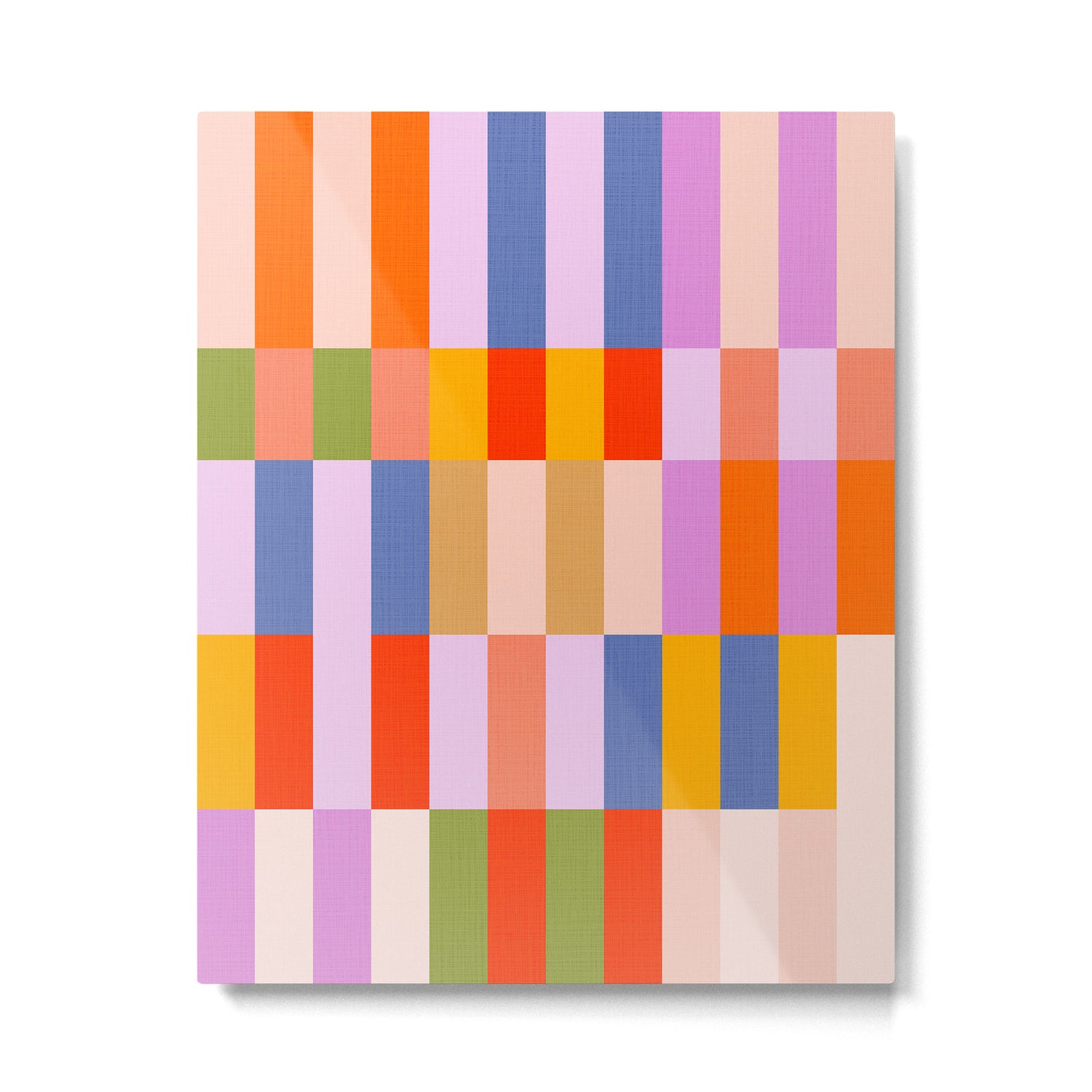 Retro Colourful Bauhaus Pattern Metal Print Gallery Image 4