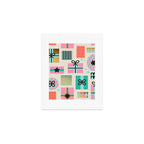 Retro Geometric Christmas gift Pattern 2 Art Print Gallery Image 1