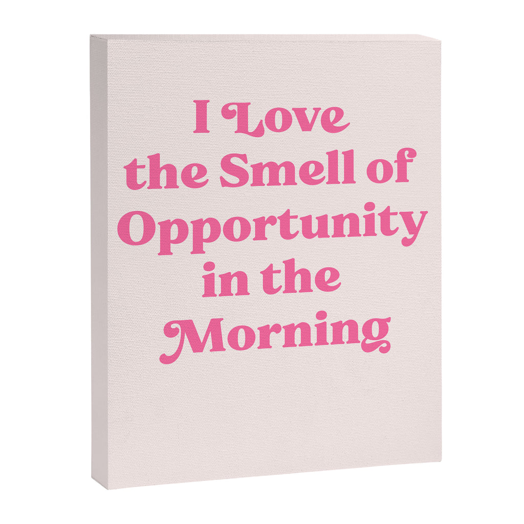 Retro Morning Quote Nº1  pink Canvas Print Gallery Image 8