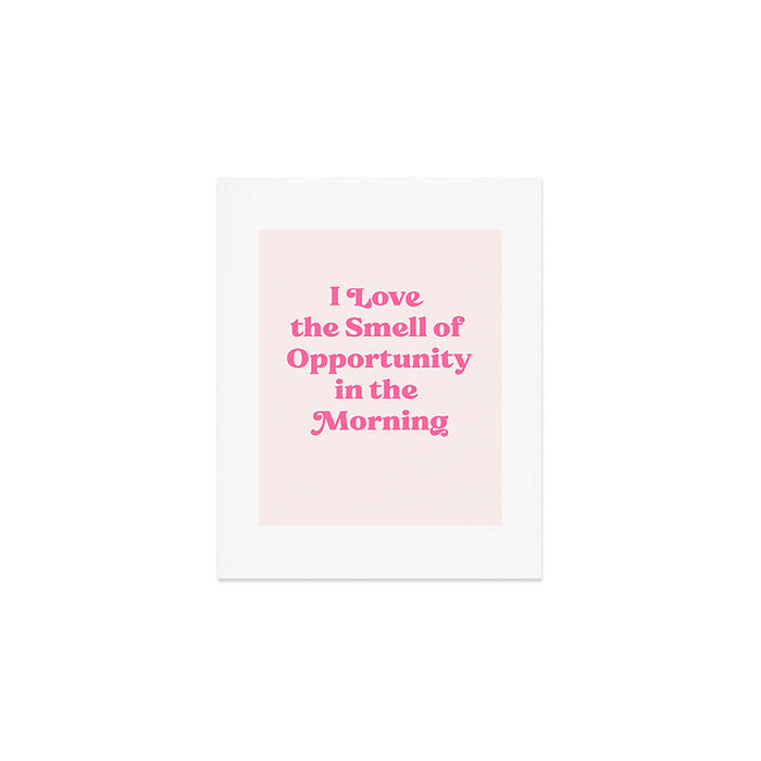 Retro Morning Quote Nº1  pink Art Print Gallery Image 1