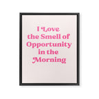 Retro Morning Quote Nº1  pink Framed Canvas Print Gallery Image 8