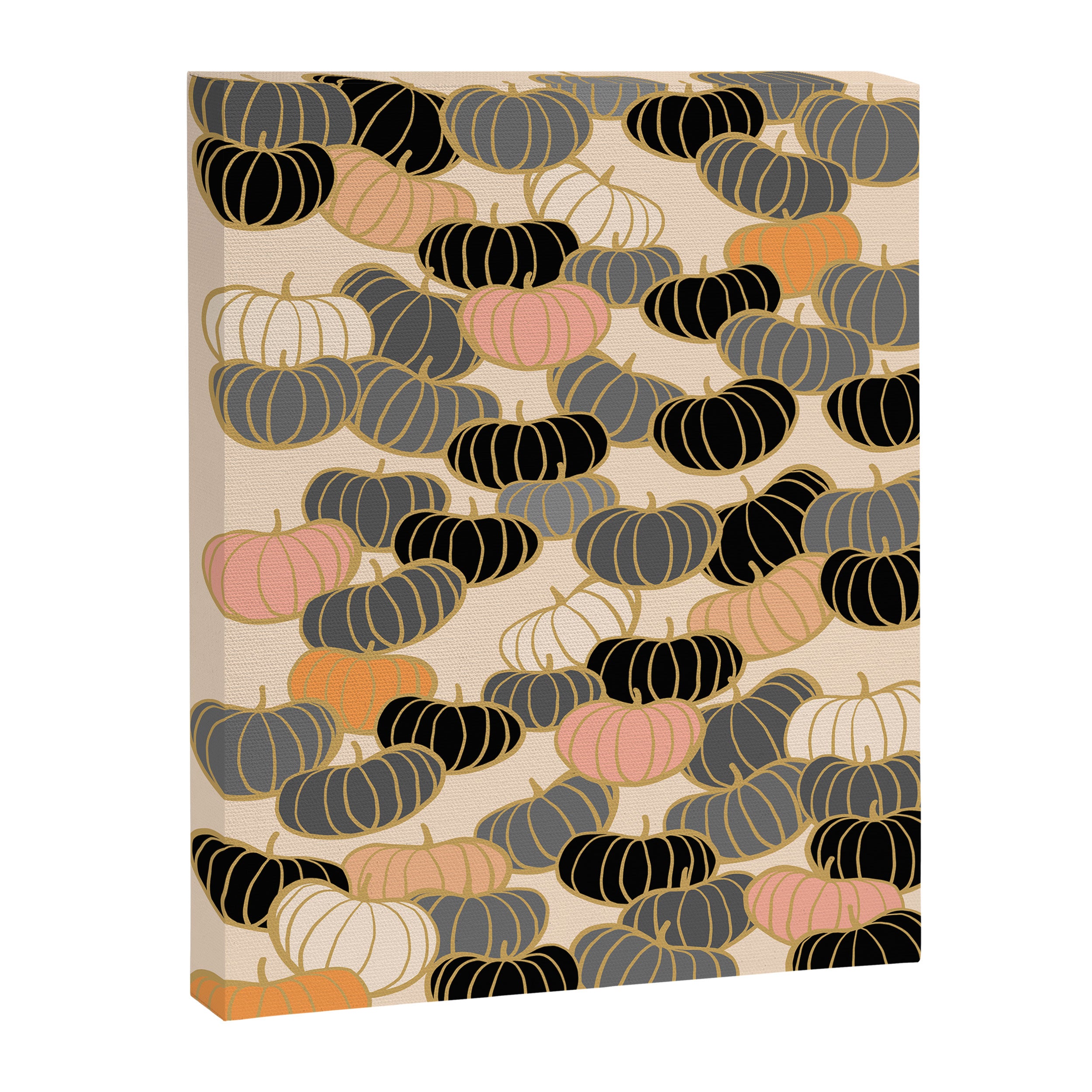 Retro Pumpkin Pattern 1 Canvas Print Gallery Image 6