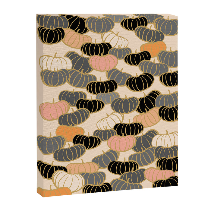 Retro Pumpkin Pattern 1 Canvas Print Gallery Image 1