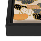 Retro Pumpkin Pattern 1 Framed Canvas Print Gallery Image 3