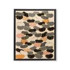 Retro Pumpkin Pattern 1 Framed Canvas Print Gallery Image 6