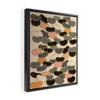 Retro Pumpkin Pattern 1 Framed Canvas Print Gallery Image 2
