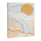 Retro Rainbow Summer Waves Canvas Print Gallery Image 6
