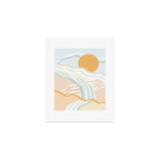 Retro Rainbow Summer Waves Art Print Gallery Image 1