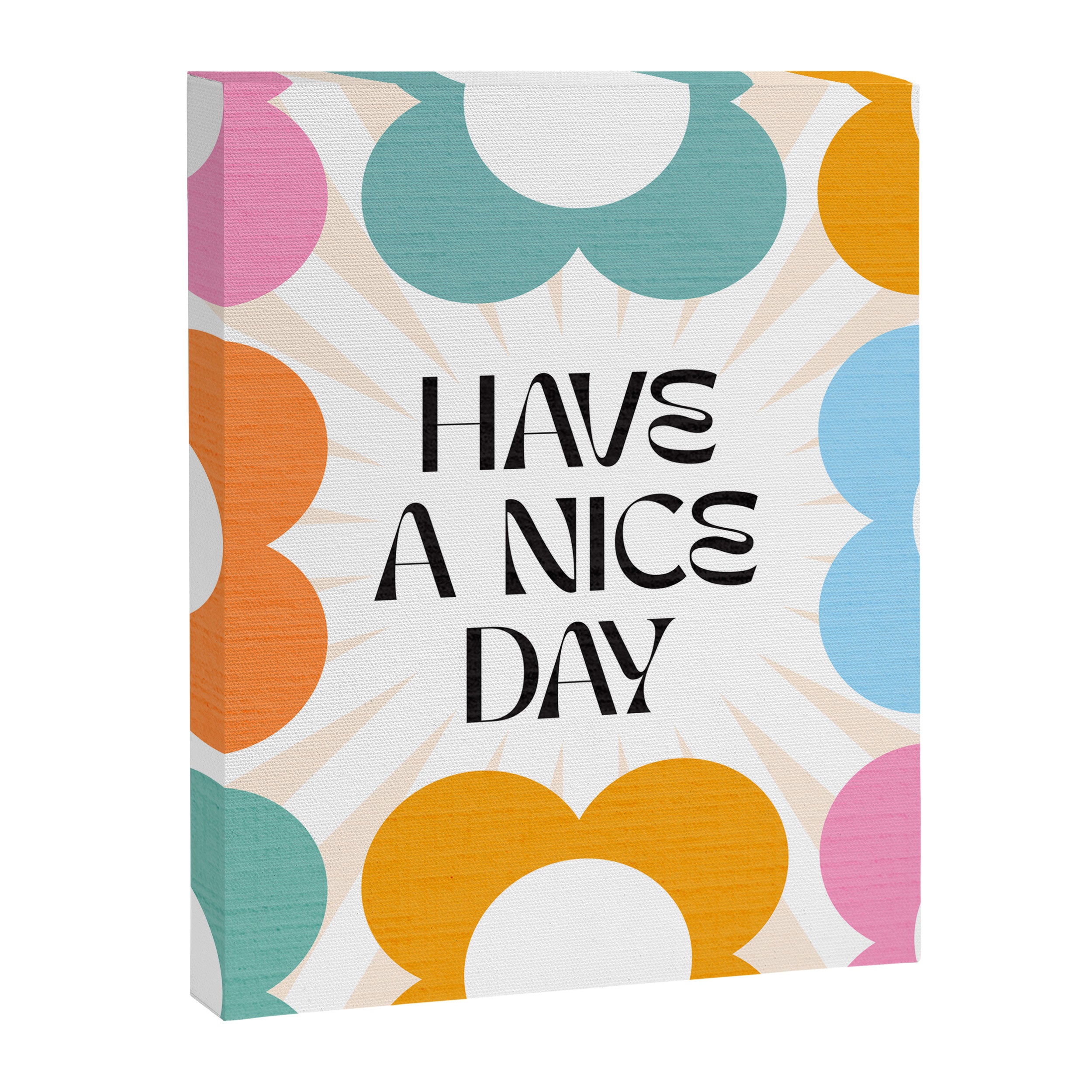 Say it with Flowers - Have a nice day! Canvas Print Gallery Image 8