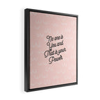 Self Love Boobs Pattern on peach Framed Canvas Print Gallery Image 2