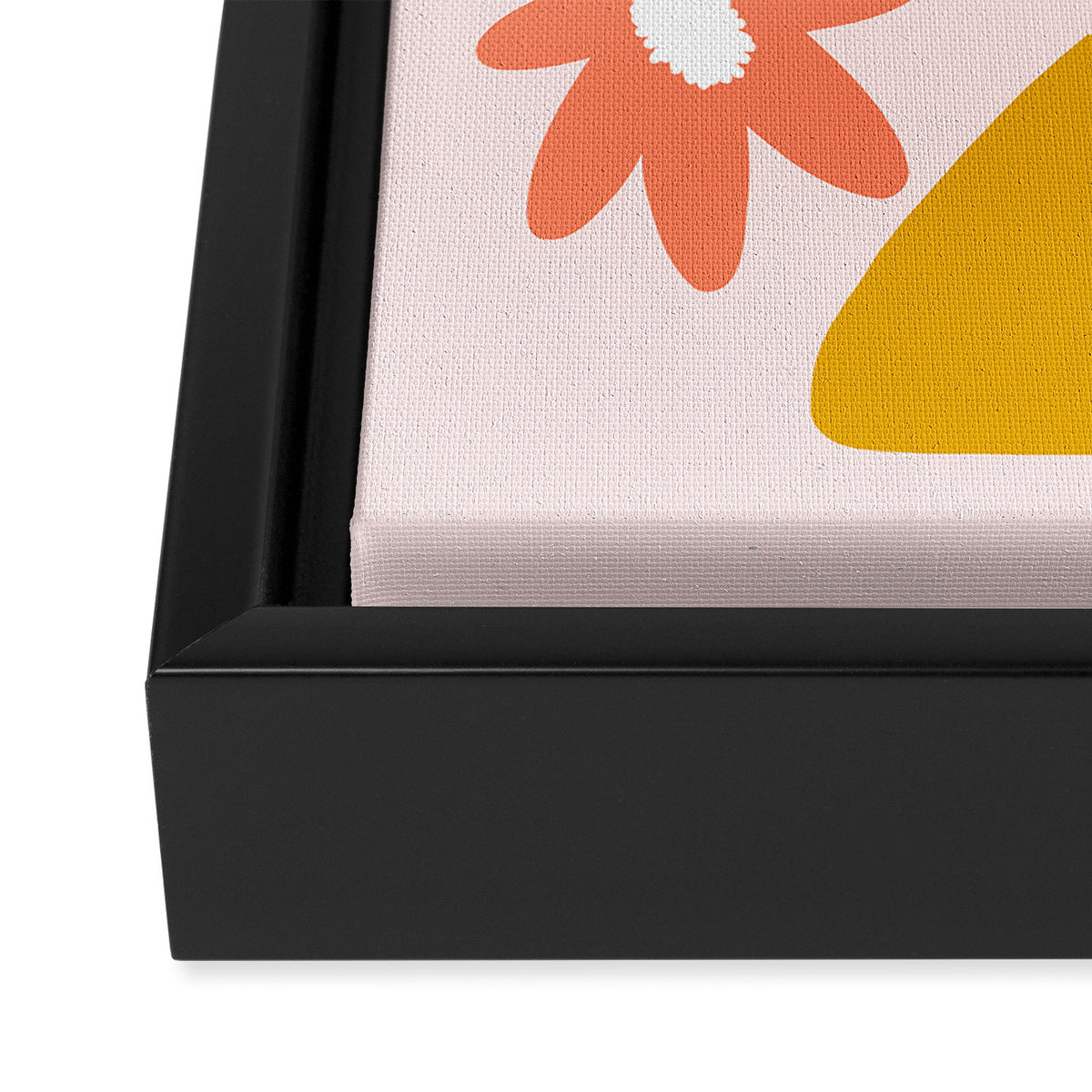 Sunny vase with Super Bloom Daisies Framed Canvas Print Gallery Image 3