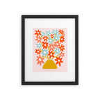 Sunny vase with Super Bloom Daisies Framed Art Print Gallery Image 5