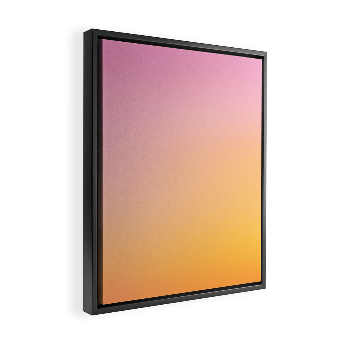Sunrise Love - Pink & Pumpkin orange glow Framed Canvas Print Gallery Image 2