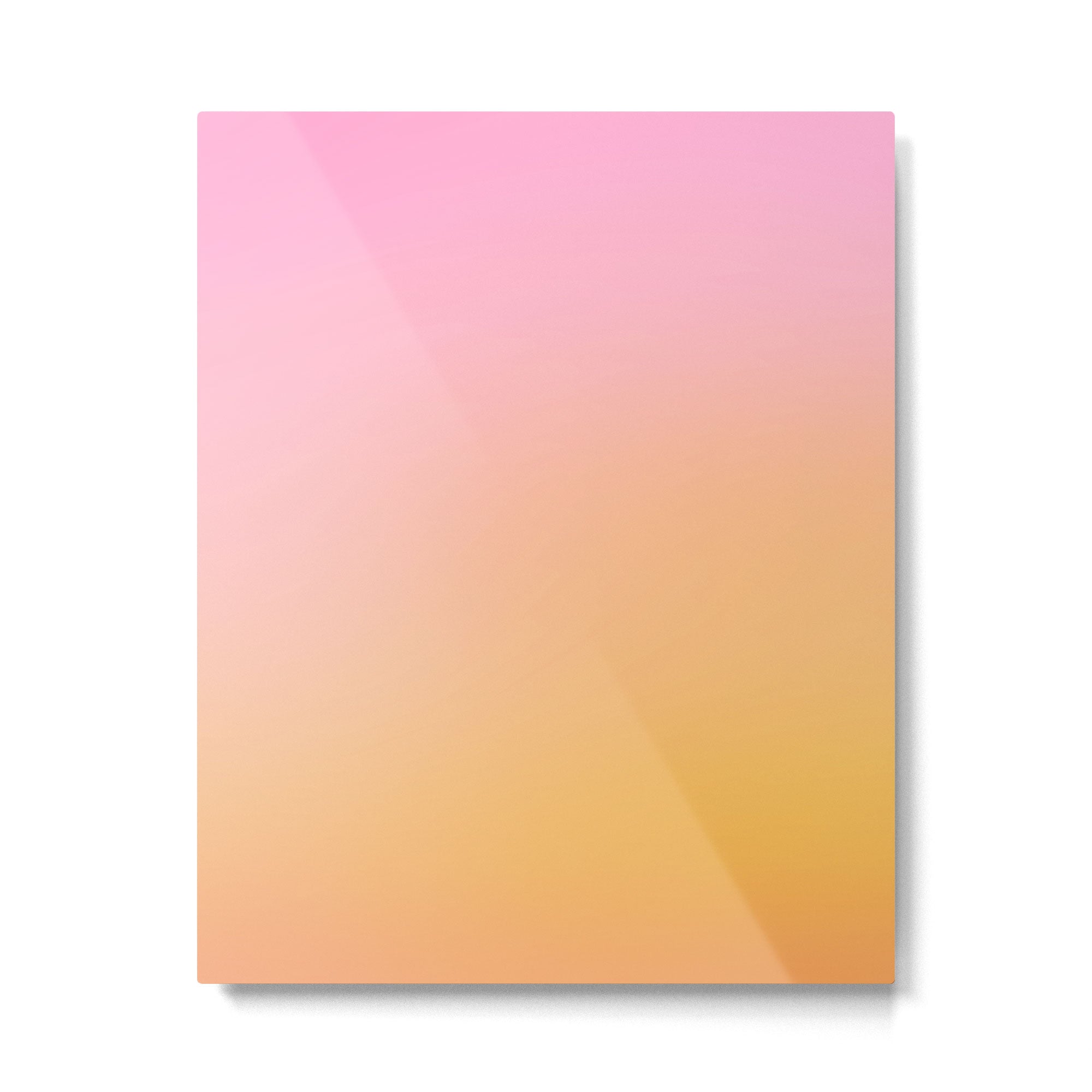 Sunrise Love - Pink & Pumpkin orange glow Metal Print Gallery Image 4