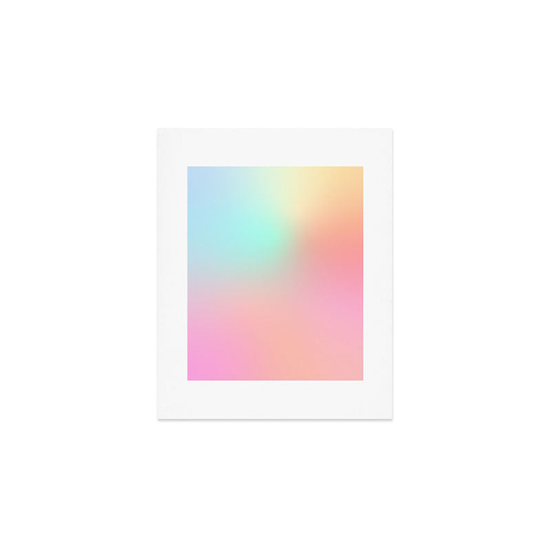 The optimistic  Rainbow Gradient Art Print Gallery Image 1
