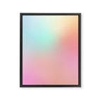 The optimistic  Rainbow Gradient Framed Canvas Print Gallery Image 8