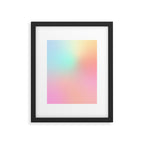 The optimistic  Rainbow Gradient Framed Art Print Gallery Image 6