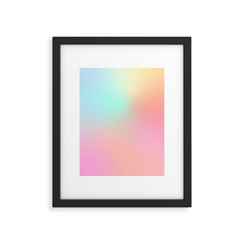 The optimistic  Rainbow Gradient Framed Art Print Gallery Image 6