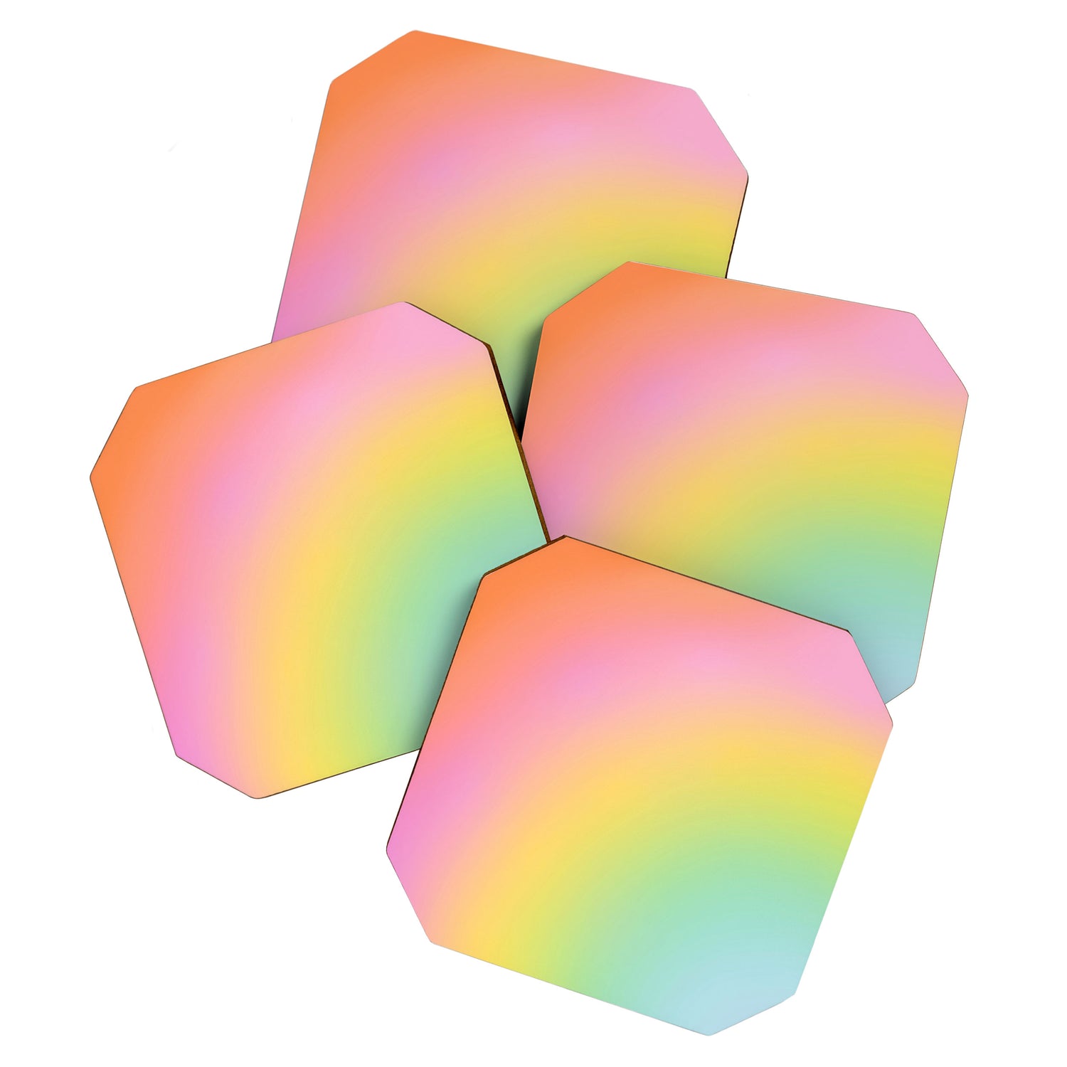The Rainbow of Love #abstract #colourlove Coaster Gallery Image 1