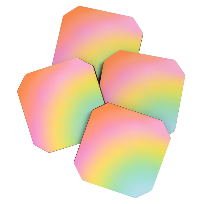 The Rainbow of Love #abstract #colourlove Coaster Gallery Image 1