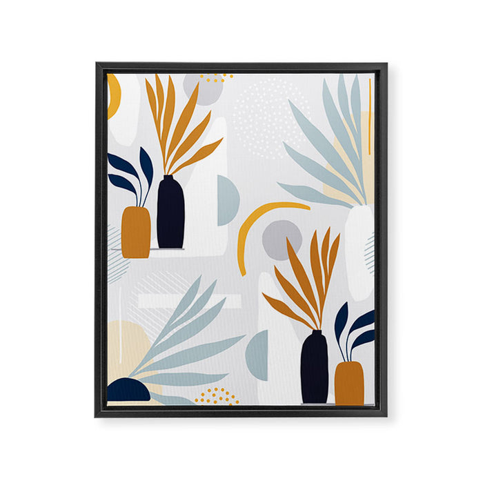 The Shapes of Nature - Pattern 2 Framed Canvas Print Gallery Image 1