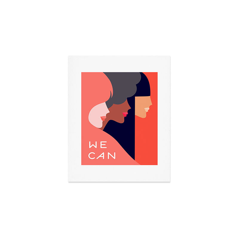 Together, we can  #girlpower Art Print Gallery Image 1