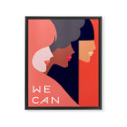 Together, we can  #girlpower Framed Canvas Print Gallery Image 8