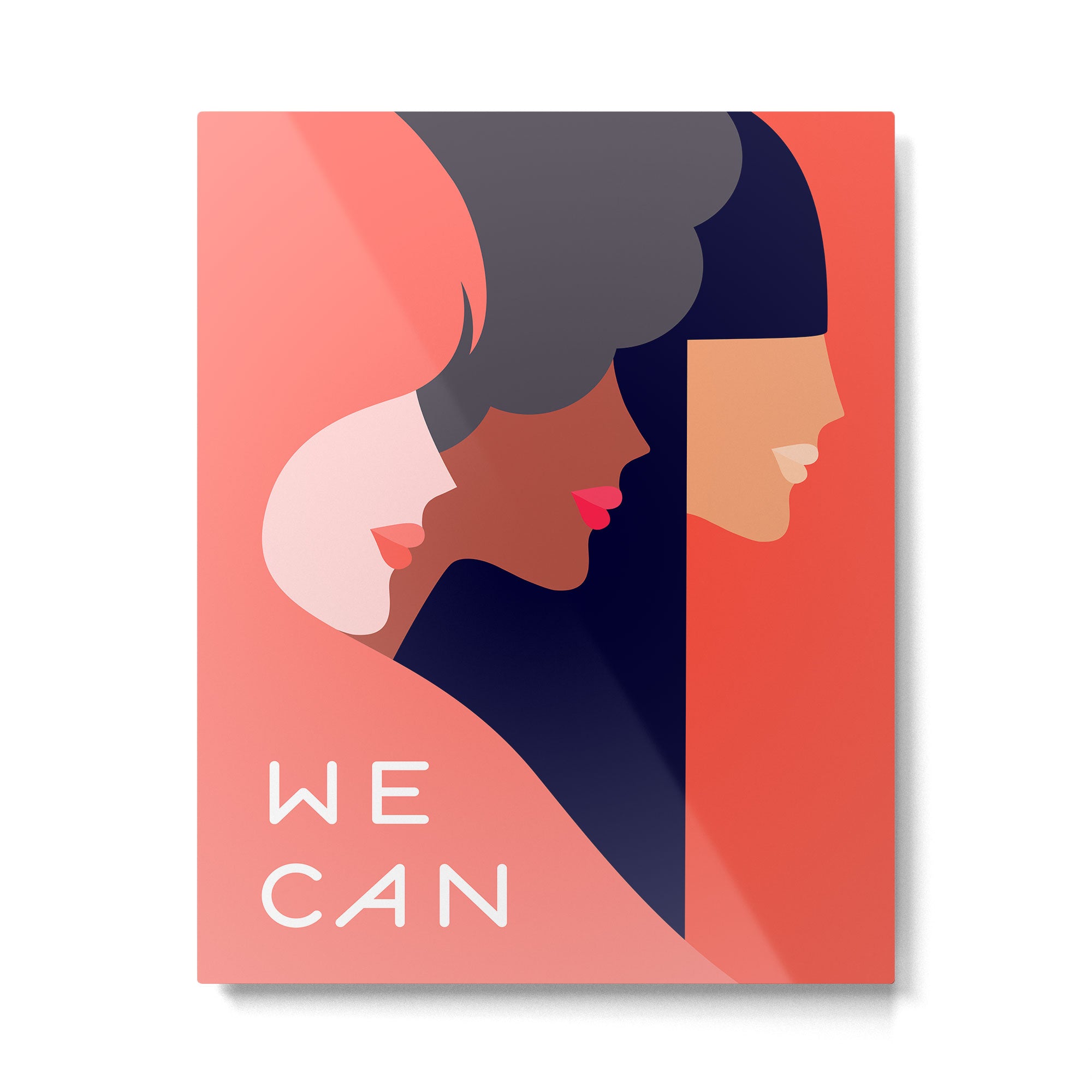 Together, we can  #girlpower Metal Print Gallery Image 6