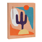 Tropical Cactus in full colour Canvas Print Gallery Image 6