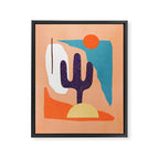 Tropical Cactus in full colour Framed Canvas Print Gallery Image 6