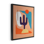 Tropical Cactus in full colour Framed Canvas Print Gallery Image 2