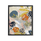 Tropical Foliage Pattern 1 - Retro Boho Framed Canvas Print Gallery Image 8