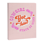 Yee Haw Cowgirl State of Mind Canvas Print Gallery Image 6