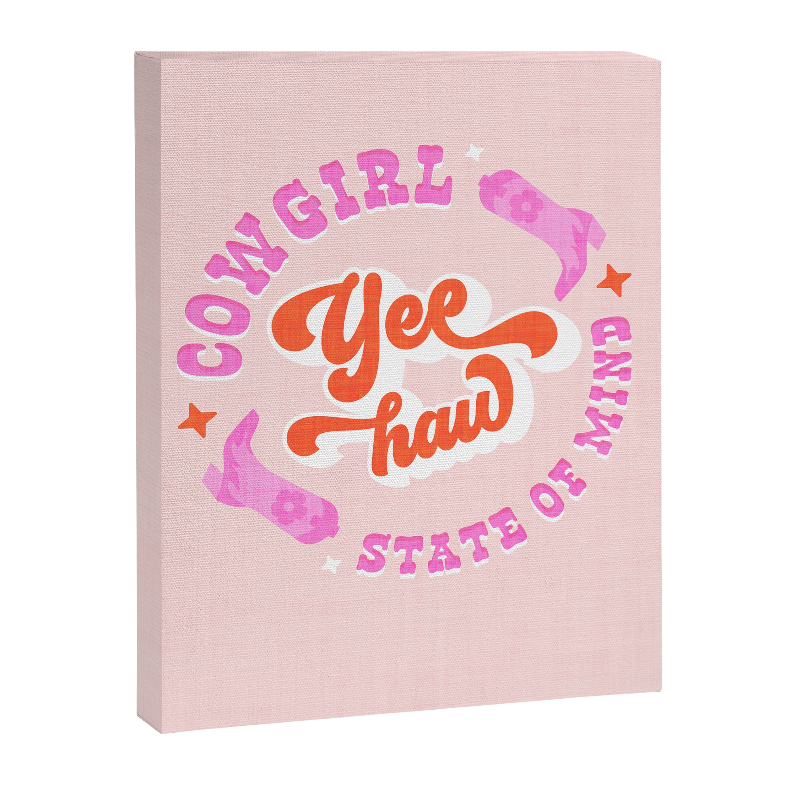 Yee Haw Cowgirl State of Mind Canvas Print Gallery Image 6