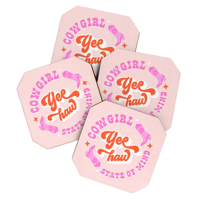 Yee Haw Cowgirl State of Mind Coaster Gallery Image 1